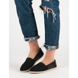 Espadrilles med jetplan svart 1