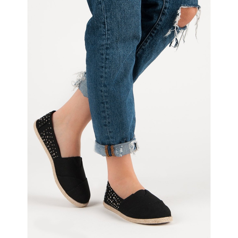 Espadrilles med jetplan svart 2
