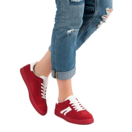 Mckeylor Mocka sneakers i mocka röd 2