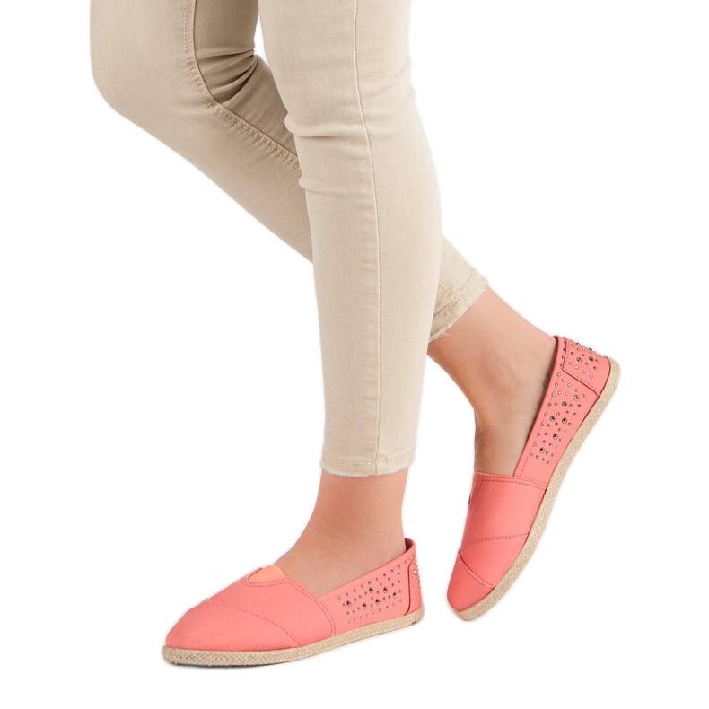 Espadrilles med jetplan rosa 1