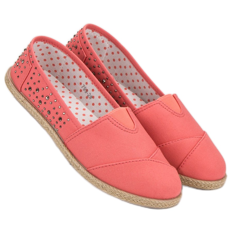 Espadrilles med jetplan rosa 2
