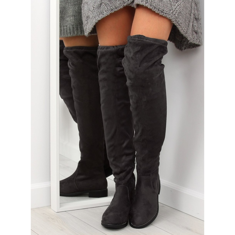 Grå stövlar för kvinnor 7367-PG Grå 1