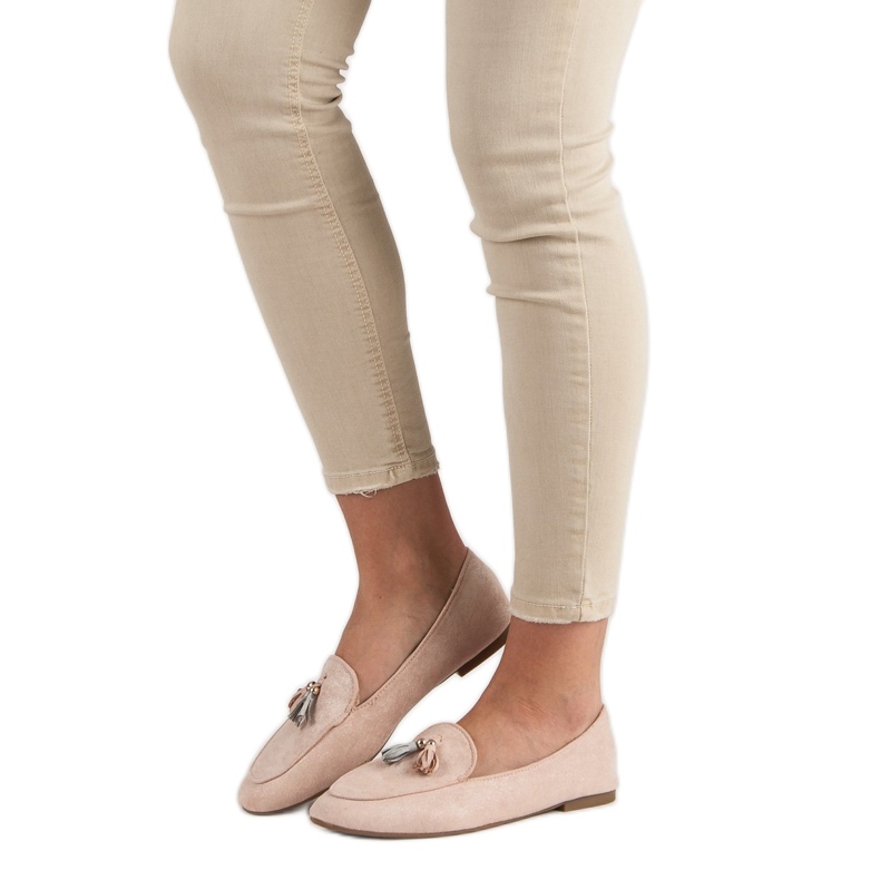 Small Swan Glitter loafers rosa 2