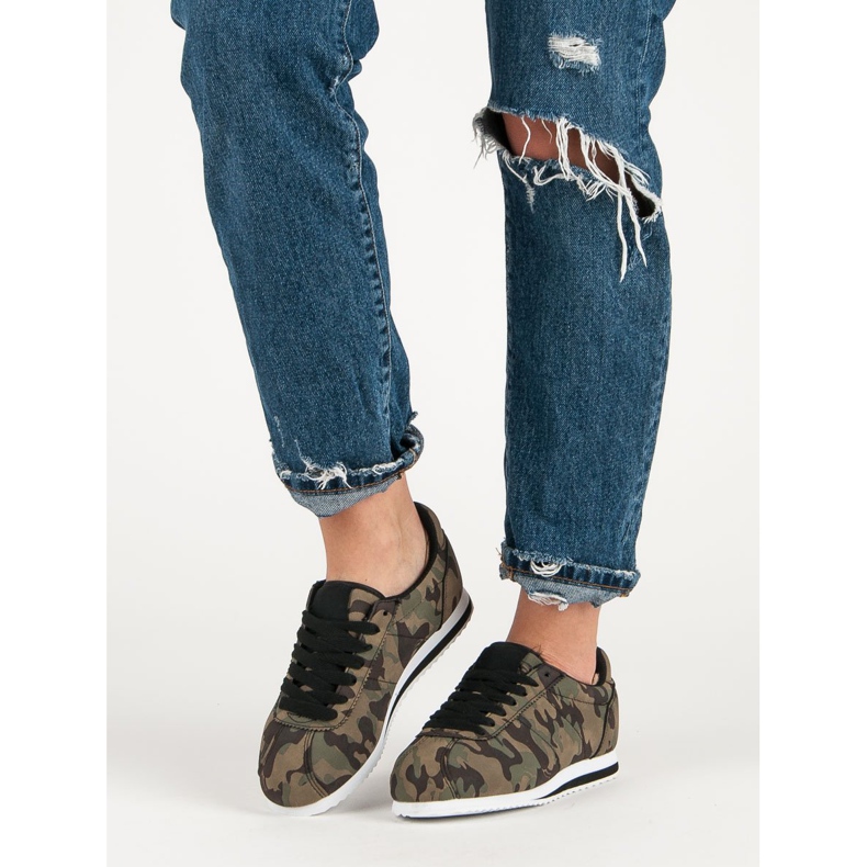 Moro sneakers brun grön 1