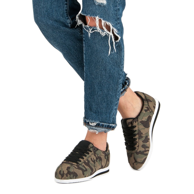 Moro sneakers brun grön 2