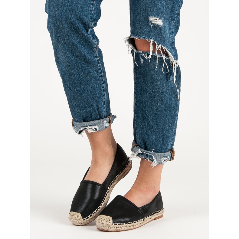 Small Swan Svart Classic Espadrilles 1