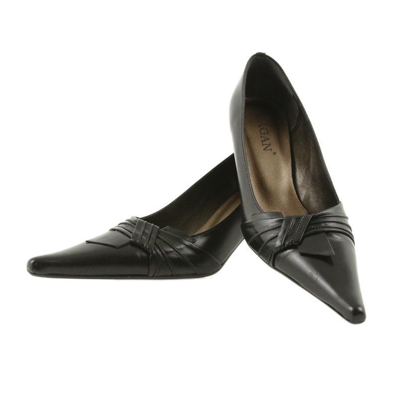 Läderpumpar svart 2