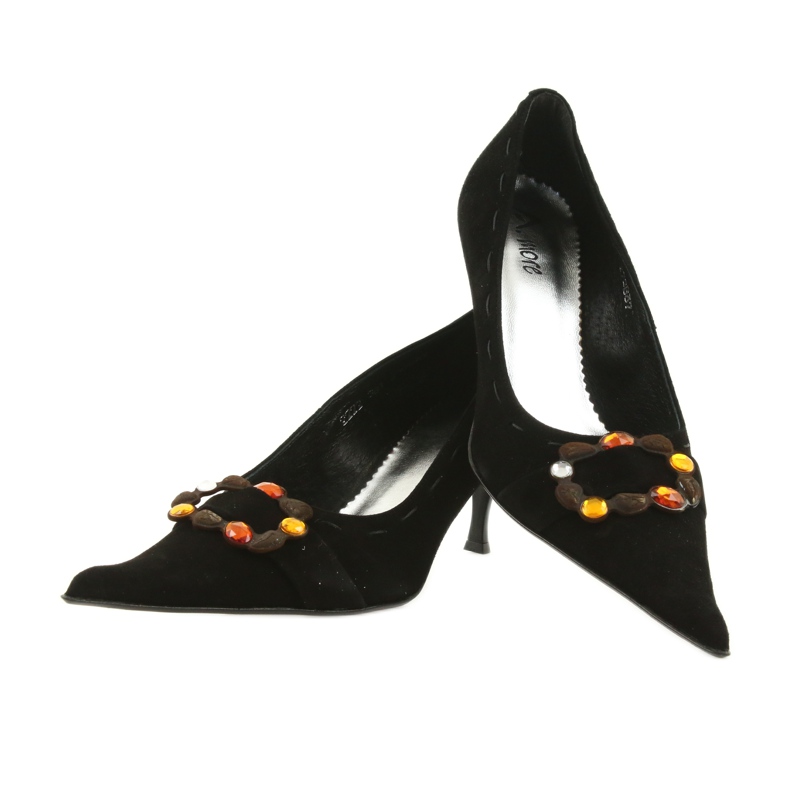 Läderpumpar svart 2