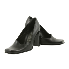 Läderpumpar Atut 988 svart 2