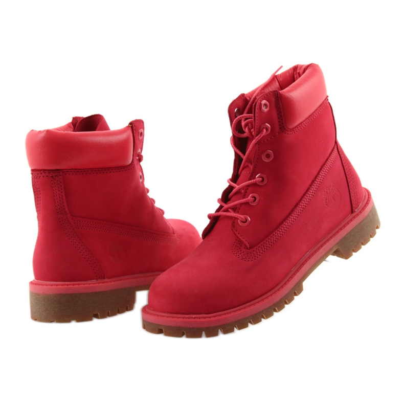 Timberland 6 INCH PREMIUM Vattentät röd 4
