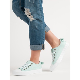 Mint låga sneakers grön 1