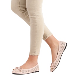 Openwork ballerinor rosa 2