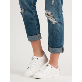 Låga sportskor vit grå 1