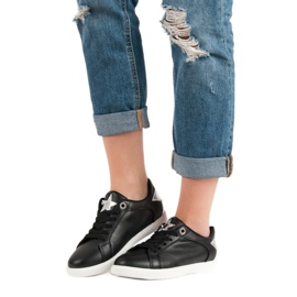 Låga sportskor svart grå 2