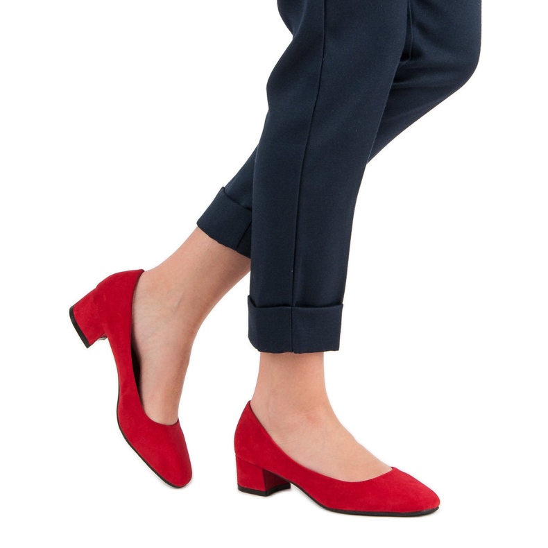 Queentina Flat Heel Pumps röd 1