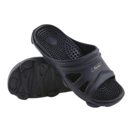 American Club marinblå pool tofflor för män 3