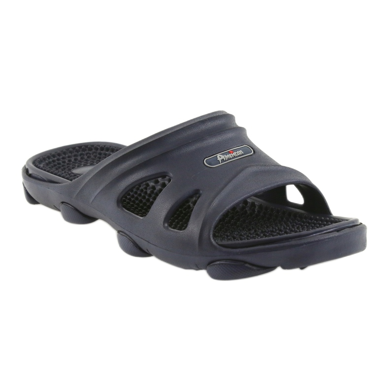 American Club marinblå pool tofflor för män 1