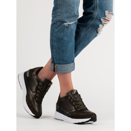 Kylie Trendiga skor med mönster grön 1