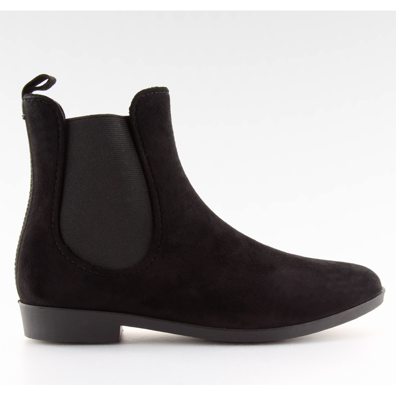 Black Wellies för kvinnor svarta Jodhpur-stövlar D61 Black II-GAT 1