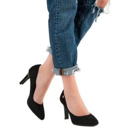 VINCEZA mocka klackar svart 2