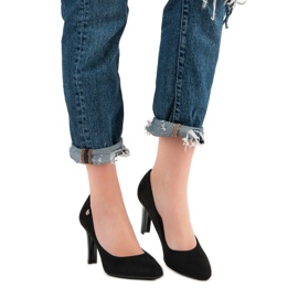 VINCEZA mocka klackar svart 1