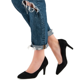 Vinceza glitter pumps svart 1