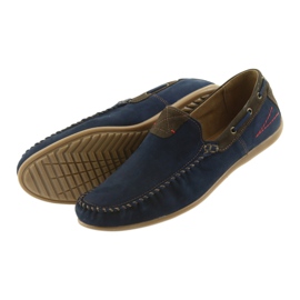 Riko Men's Moccasins Navy/Brown 781 blå 4