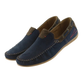 Riko Men's Moccasins Navy/Brown 781 blå 3