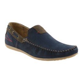 Riko Men's Moccasins Navy/Brown 781 blå 1