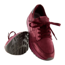 X-9733 Wine Red claret sportskor röd 1