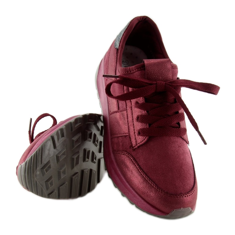 X-9733 Wine Red claret sportskor röd 1