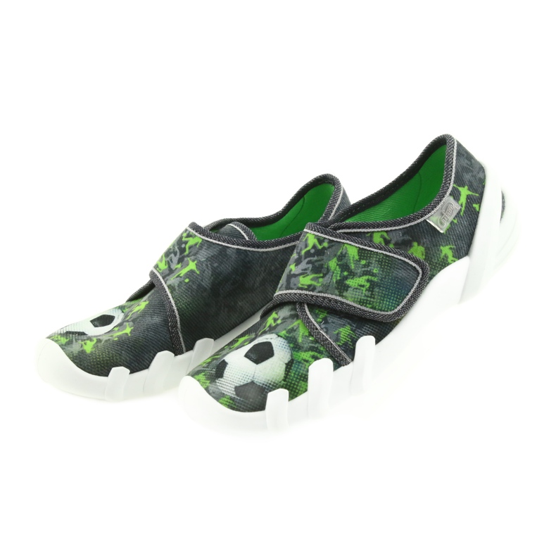 Befado barnskor tofflor sneakers 273y231 grå grön 3