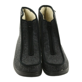 Befado herrskor pu varma tofflor 996M004 grå 4