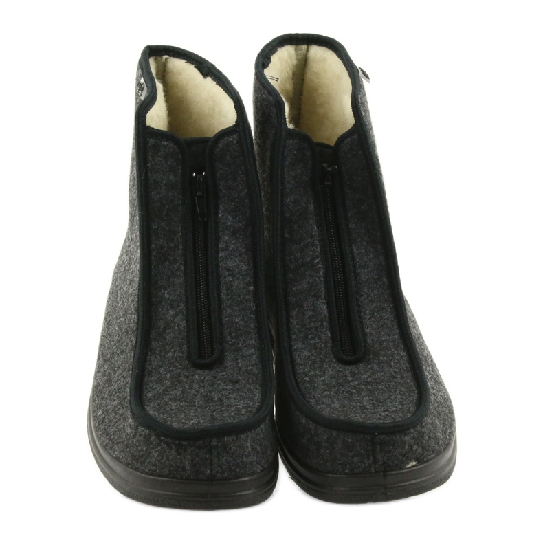 Befado herrskor pu varma tofflor 996M004 grå 4