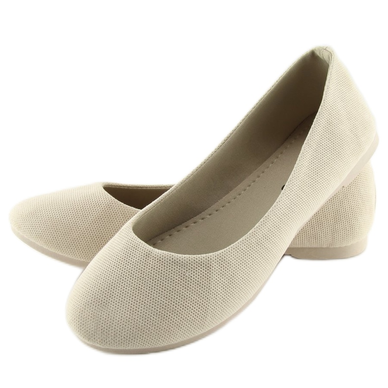 Beige ballerinor för kvinnor JX1018 Beige 2