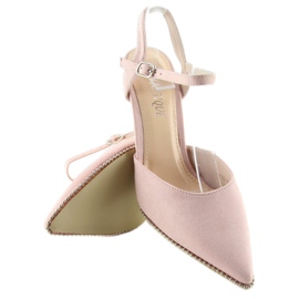 Rosa sandaler på en nål J1126-1 Rosa 2