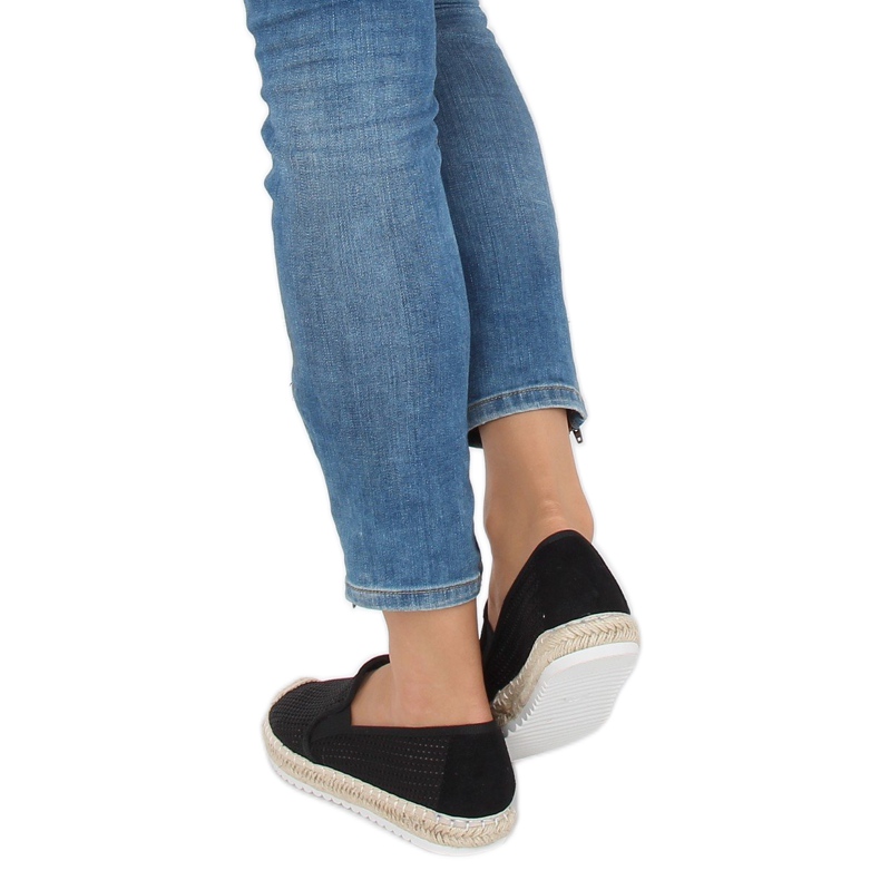 Svarta damas espadriller 6602 Svart 2
