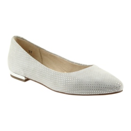 Caprice ballerinas skor för kvinnor 22104 grå 1
