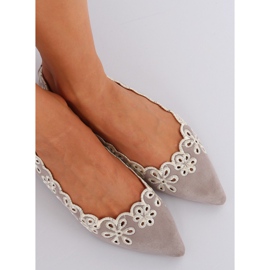 Grå openwork ballerina LT99P Grå 2