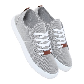 Svart randiga sneakers JX70P Svart 1