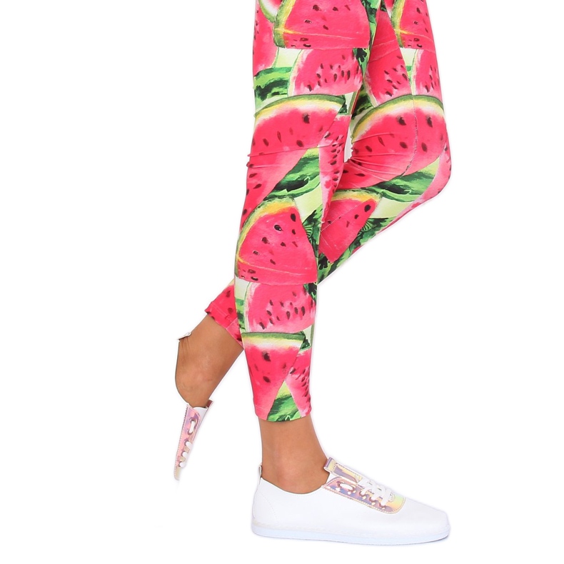 Vita och rosa sneakers med ett hologram JX71P Champagne 1