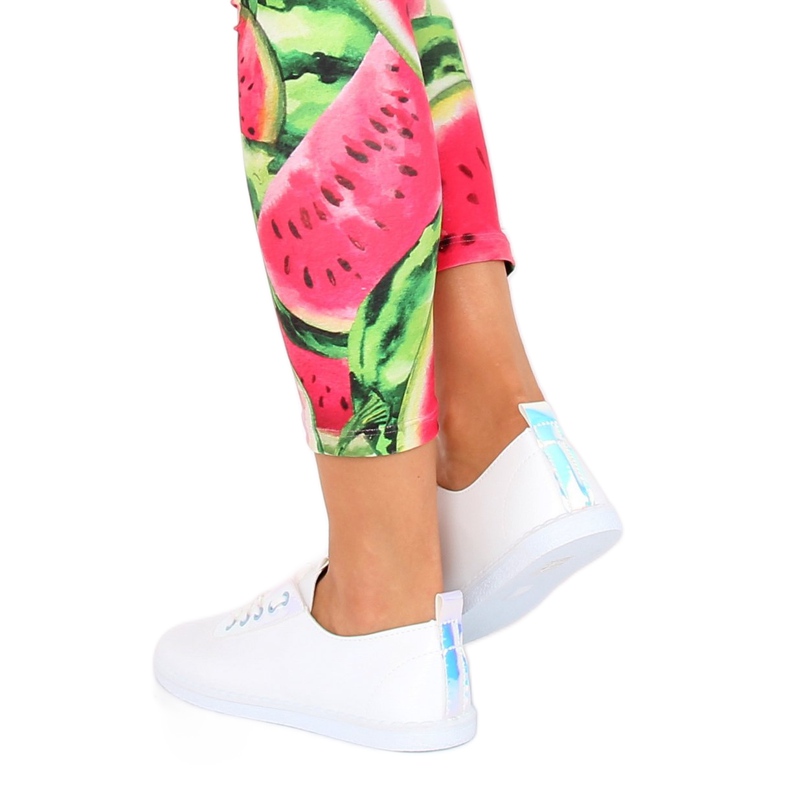 Vita JX71P Silvery sneakers med ett hologram 1