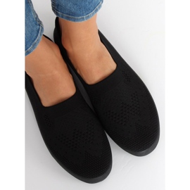 Svarta openwork sneakers JX63P Svart 1