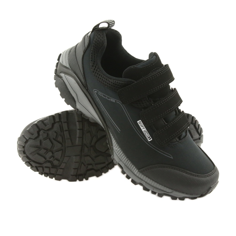 American Club ADI kvinnors sportskor med kardborreband amerikansk vattentät soft-shell WT08 / 19 svart 3