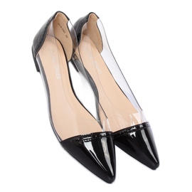Svart transparent ballerina N18-292 Svart 2