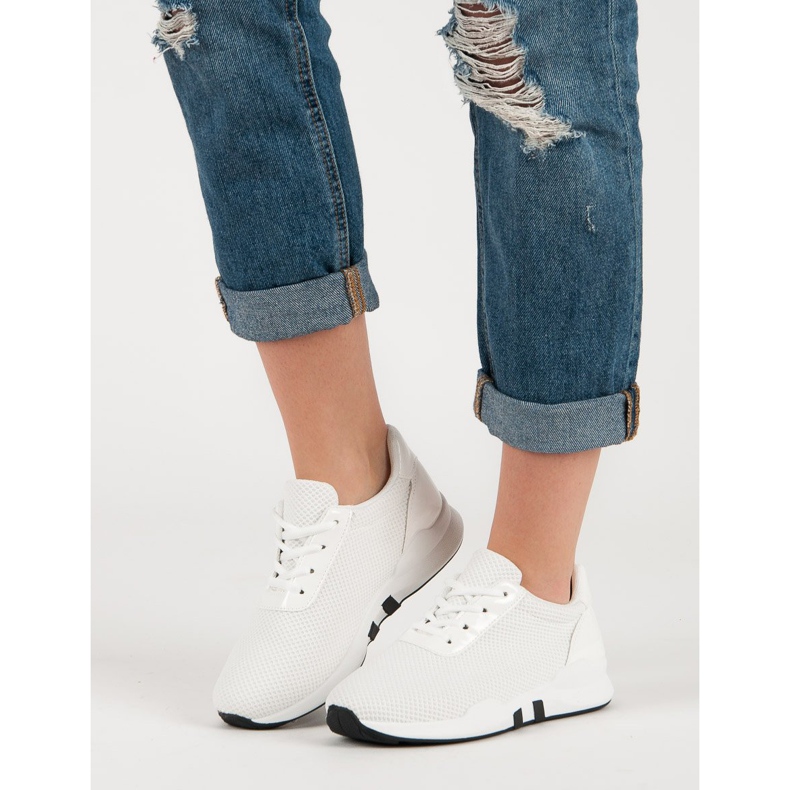 Trendiga sportskor vit 1