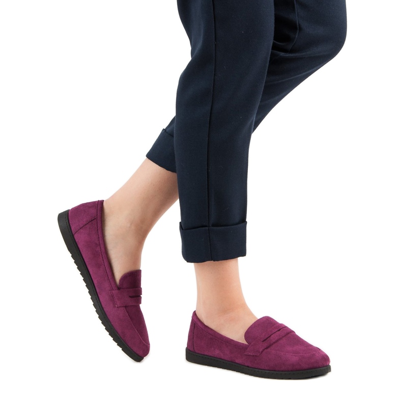 Comer Mocka loafers purpur 2