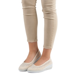 Öppna kilskor brun 1