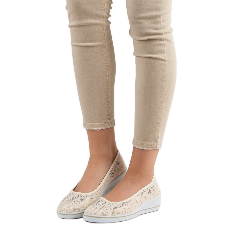 Öppna kilskor brun 1