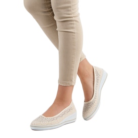 Öppna kilskor brun 2